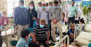 হামে আক্রান্ত রোগীদের পাশে প্রধানমন্ত্রী